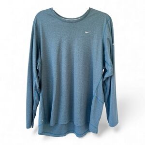 Nike Running Dri-Fit Blue Long Sleeve Shirt 2X